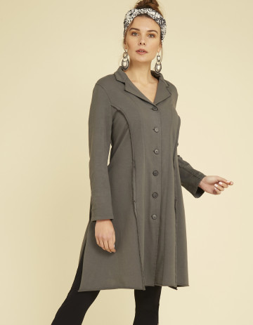 FROCK COAT EVIE - Feather grey