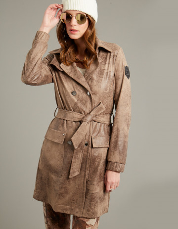 TRENCH COAT DOSS-88 - FOSSIL
